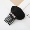 Herramienta Voluminizadora de Corona Alta Almohadilla Invisible para Flequillo Pinza para el Cabello para Mujeres, Peine Insertador de Raíz del Cabello de la Frente, Pinza para Flequillo con Pedrería Accesorio para el Cabello