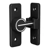Cerradura de puerta corrediza de 90 grados con hebilla de puerta sin perforaciones, venta al por mayor transfronteriza, cerradura de inodoro