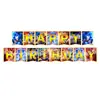 Nuevo Set de Decoración de Fiesta de Cumpleaños Infantil de Dibujos Animados de Sonic con Banderines Grandes y Pequeños, Globos y Tela de Fondo