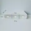 Caixa Organizadora Mini de Mesa Estilo Gaveta com Nove Compartimentos, Armazenamento Transparente Estilo Coreano para Joias, Artesanato com Contas e Organizador de Planner