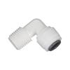 Conector 4044W sin Abrazadera Rosca Exterior de 2 Puntos a Codo de Enchufe Rápido de 2 Puntos Entrada de Botella de Filtro Purificador de Agua Universal 4044