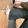 Jeans Retro Micro-lar estilo Americano para Mujer Primavera y Otoño Nuevo Hermana Gorda mm Forma de Pera Cintura Alta Elásticos Slim Pantalones