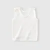 Chaleco de Medio Espalda para Bebé Estilo Verano Delgado Clase A Algodón Modal Ropa Interior para Recién Nacidos Top sin Mangas