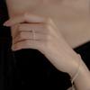 Anillo de cristal mini Austria color AB anillo Joyería fina para mano con destellos Anillo suave de moda para mujer