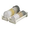 Estante para Platos de Gabinete Estante Escurridor de Platos Estante de Almacenamiento Caja de Almacenamiento de Platos en Cajón Estante de Almacenamiento de Cocina Estante Escurridor de Fregadero