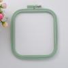 Accesorios para Máquina de Bordar Soporte de Flores de Ajuste Medio Bastidor de Bordado Redondo Camilla de Bordado Color Caramelo Plástico ABS Aro de Bordado Cuadrado