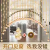 Cortina divisoria de cuentas, cortina de cristal, cortina de puerta para uso doméstico, entrada, baño, mampara, cocina, sala de estar, instalación a domicilio sin taladrar