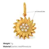 Acessórios de Joias Europeus e Americanos Transfronteiriços de Alto Padrão com Pingente de Estrela e Lua e Anjo com Diamantes Brilhantes e Design de Sol e Flecha