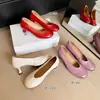 Algunos Modelos de Zapatos de Tacón Alto con Punta Redonda~Estilo Otoño 2026, Zapatos de Tacón Alto de Superficie Suave de Piel de Vaca de Primera Capa, Zapatos de Salón de Punta Redonda, Tallas 34-42
