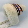 Novo Chapéu de Lã Tricotado Espesso com Circunferência de Cabeça Grande Outono e Inverno Tiras para Manter Aquecido e à Prova de Frio Proteção para as Orelhas Chapéu de Lã Lazer ao Ar Livre Frio