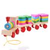 Bloques de construcción magnéticos digitales de tren pequeño, coche ensamblado, juguetes educativos de madera para niños de 1 a 2 años, 3 bebés, educación temprana, iluminación.