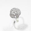 Anillo elegante con forma de rosa blanca con incrustaciones de piedra exquisita de estilo coreano Sun Cloud, anillo para el dedo índice, anillo de mujer, lote mixto