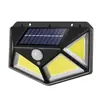 Luz Sensor de Carga Solar LED de 100 Luces, Tres Lados, Patio, Pared, Luz de Pared Luminosa de Cuatro Lados, Luz Exterior, Sensor de Cuerpo Humano