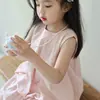 Chaleco Lindo para Niñas Vestido de Verano 2025 Bebé Verano Nuevo Estilo Niños Pequeños y Medianos Falda de Princesa Falda de Capullo de Flor