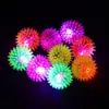 Bola de Massagem Elástica Bola de Pular com Luz Bola Espinhosa Bola de Massagem Luminosa Brinquedo para Pet Barraca de Feira Noturna Atacado
