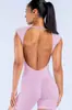 Body Yu An Full Matte de Nylon Sem Mangas Costas Abertas Conjunto Seamless de Peça Única Body de Yoga 0320