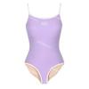 Nuevo Precio Especial Estilo Coreano Estilo Ins Chica Estilo Deportivo Simple Espalda Descubierta Sexy Color Sólido Tirantes Bañador de una Pieza para Aguas Termales