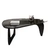 Mesa de centro de cristal, sala de estar, apartamento pequeño, moderno, minimalista, lujo ligero, mesa pequeña, creativa, mesa de centro de moda