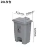 Papelera Grande de Plástico con Tapa Operada con Pie, 60L/30L, Uso Creativo en Oficina y Hogar, Adecuada para Sala de Estar y Cocina