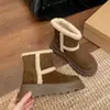 Botas de Nieve Gruesas con Suela Gruesa Retro Cálidas que Aumentan la Altura para Mujer 2026 Nuevas de Invierno con Forro de Terciopelo Espeso Antideslizantes del Noreste Zapatos de Algodón