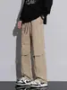 Pantalones casuales para hombre combinan con todo Primavera Juventud pantalones deportivos casuales rectos sueltos suaves cómodos pantalones de pierna ancha para hombre
