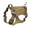 Arnés de pecho para mascotas perro arnés táctico de pecho perro cuerda de tracción de nailon chaleco ropa exterior militar entrenamiento de perros correa de pecho venta al por mayor