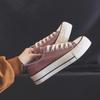 Tênis de Lona com Solado Grosso para Primavera Feminino, Novo Estilo Primavera 2026, Tênis Casuais Versáteis, Sapatos de Tecido, Sapatos Pretos, Tênis