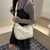 Bolso de Mano Retro de Moda Transfronterizo Bolso Dumpling para Mujer Nuevo Primavera 2026 Bolso de Hombro con Lazo de Pana Bolso Cruzado