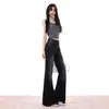 26Ss 2026 Retro Americano Primavera/Verano Nuevo Estilo Ligeramente Acampanado Corte Delgado Largo Hasta el Suelo Perezoso Lavado Vintage Pantalones Adelgazantes
