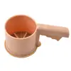 Nuevo Tamizador de Harina Semi-automático de Mano con Taza de Plástico Colador de Harina Manual para el Hogar Herramienta para Hornear