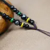Cordón de Collar Tejido a Mano de Ágata Cuerda para Colgar Colgante de Jade Cordón para el Cuello Colgante de Jade Cordón de Colgante de Jade de Alta Gama para Hombres y Mujeres