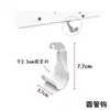 Columna de Rejilla Blanca y Negra Aa Ensanchada y Engrosada, Estantería de Pared, Estante, Librero, Armario, Columna para Vestidor