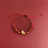 Pulseira Atacado Ano Zodiacal Cavalo Fio Vermelho Pulseira Trançada 2026 Cavalo da Sorte Pulseira de Entrega Imediata Live Fornecimento Transfronteiriço