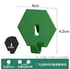 Accesorios de ganchos para panel perforado coloridos sin taladro, estante de almacenamiento de metal para tablero de agujeros redondos y cuadrados, clavos colgantes y accesorios para DIY