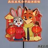 Zootopia 2 - Nick e Judy Cp Edição de Ano Novo Ímãs de Geladeira Planos Magnéticos de Acrílico de Alta Qualidade para o Ano Novo