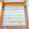 Loja Dourada Mesmo Estilo Pulseira Amendoim da Fortuna Cor Dourado Areia para Mulheres Alta Retenção de Cor Tendência Nacional Beads Disco Moda Versátil Joias Atacado