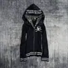 Nueva moda urbana vintage en INS transfronterizo: Sudadera con cremallera estilo Harajuku, chaqueta Y2k, sudadera de moda