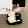 Deslumbrantes pantufas de sola grossa estilo francês para mulheres, para usar no verão ao ar livre, novo estilo fada 2026, adequadas para combinar com saias, para férias na praia e uso na praia