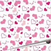Papel de Transferencia de Chocolate Kerui Xin Molde para Hornear Patrón de Impresión Decorativo Forma de Corazón LOVE Papel de Transferencia Comestible
