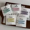 Traje de Pinzas Metálicas Dulces para Niña Pinza Ovalada para Flequillo Color Macarrón Par de Pinzas para Cabello Suelto Estilo Nuevo Accesorios para el Cabello