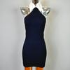 Producto Nuevo de Dongdaemun, Corea del Sur: Vestido ajustado sexy sin espalda con cuello halter para mujer