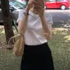 Ruiyi Treze Linhas Guangzhou R*S Produtos de Alta Qualidade! Camiseta de Algodão Manga Curta Raglan Slimming Estilo Verão 2026 para Mulheres