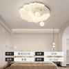 Lámpara de techo estilo crema francesa para dormitorio principal, romántica, con protección para los ojos, para sala de estar, lámparas colgantes, ambiente moderno y sencillo, Zhongshan
