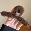 Pinza de garra floral para otoño e invierno para mujer, pinza de tiburón grande de alta gama para cabello grueso, accesorio para el cabello Maillard