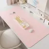 Protetor de Mesa Color Sólida, Anti-Queda, Anti-Risco para Mesa de Escritório e Estudo, Impermeável, à Prova de Óleo, Antiderrapante, Tapete Silencioso de Couro para Mesa de Centro