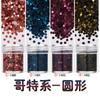 2mm redondo pequeno disco contas de unhas lantejoulas matte candy color unhas jóias fluxo cânhamo cola enchimento