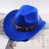 Chapéu Top Étnico Chapéu de Cowboy Ocidental Xizang Xizang Chapéu de Performance Chapéu de Lã Chapéu de Lã Retrô Centro-Europeu e Americano