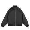 Nueva Chaqueta de Algodón para Hombre Estilo Americano Moderno Desestructurada Cuello Alto Chaqueta de Béisbol Abrigo de Algodón Otoño e Invierno para Hombre Estilo Neutro Cálido de Algodón