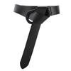 Cinturón Nudo Moda Versátil para Mujer Cintura Estrecha Decorativa Cubierta Exterior de Cintura de Cuero Genuino Cinturón para Traje de Suéter