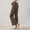 Pantalones casuales de primavera y verano para mujer, plisados, sencillos, sueltos, cómodos, elásticos, Miyake, pantalones rectos adelgazantes de cintura alta clásicos